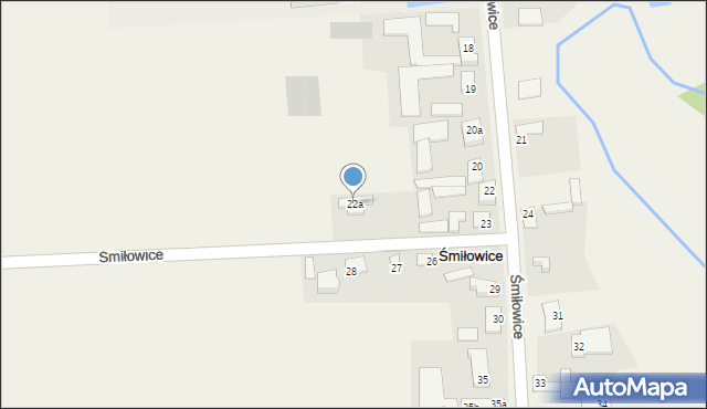 Śmiłowice, Śmiłowice, 22a, mapa Śmiłowice