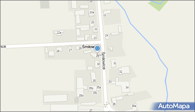 Śmiłowice, Śmiłowice, 29, mapa Śmiłowice