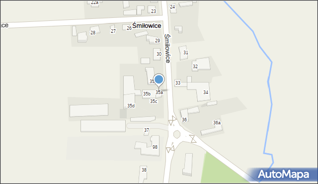 Śmiłowice, Śmiłowice, 35a, mapa Śmiłowice