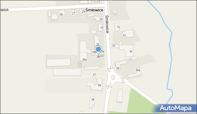 Śmiłowice, Śmiłowice, 35c, mapa Śmiłowice