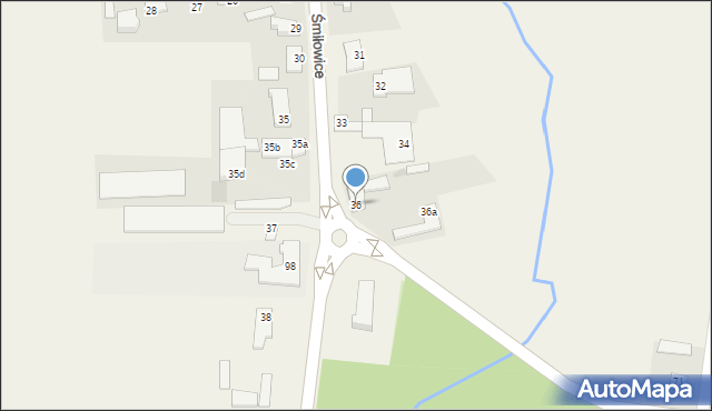 Śmiłowice, Śmiłowice, 36, mapa Śmiłowice