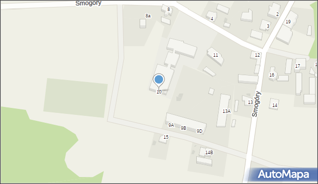 Smogóry, Smogóry, 10, mapa Smogóry