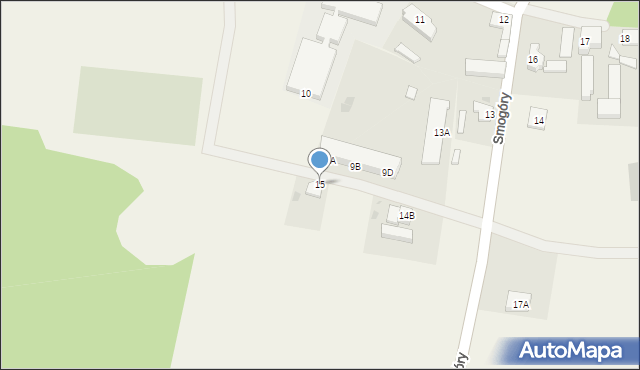 Smogóry, Smogóry, 15, mapa Smogóry