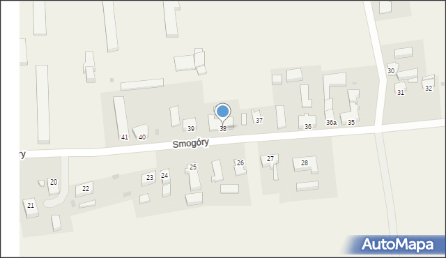 Smogóry, Smogóry, 38, mapa Smogóry