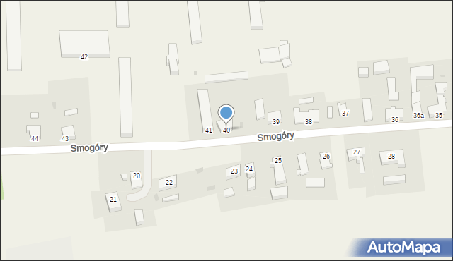 Smogóry, Smogóry, 40, mapa Smogóry