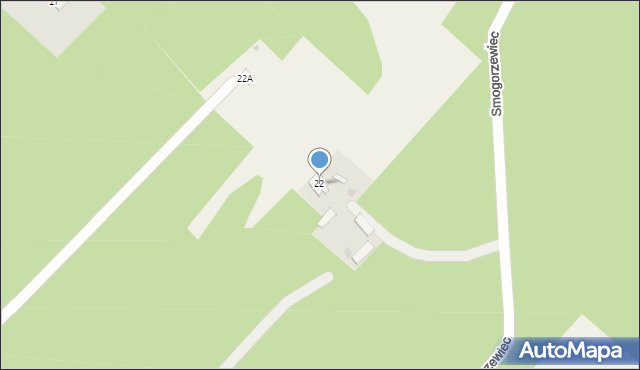 Smogorzewiec, Smogorzewiec, 22, mapa Smogorzewiec