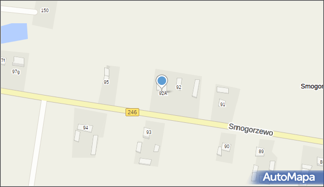 Smogorzewo, Smogorzewo, 92A, mapa Smogorzewo