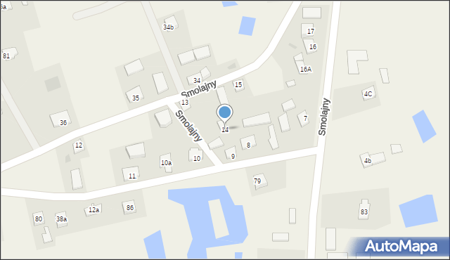 Smolajny, Smolajny, 14, mapa Smolajny