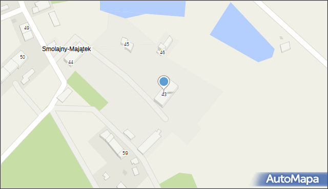 Smolajny, Smolajny, 43, mapa Smolajny