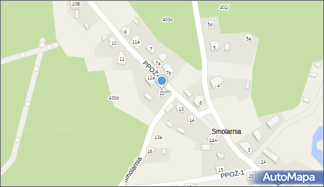 Smolarnia, Smolarnia, 12, mapa Smolarnia