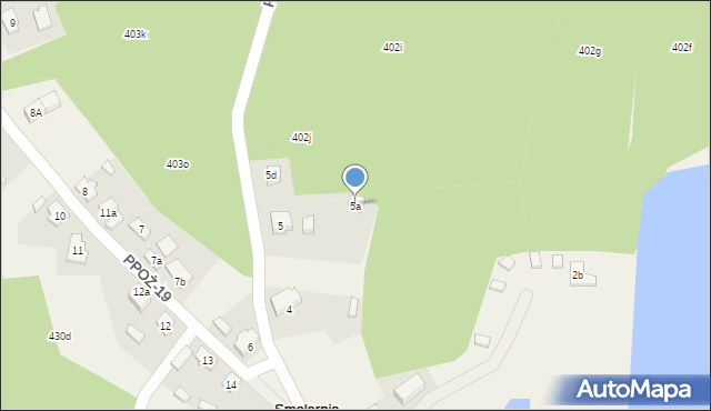 Smolarnia, Smolarnia, 5a, mapa Smolarnia