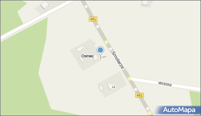 Smolarze, Smolarze, 1, mapa Smolarze