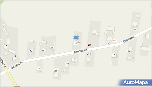 Smolarze, Smolarze, 16D, mapa Smolarze