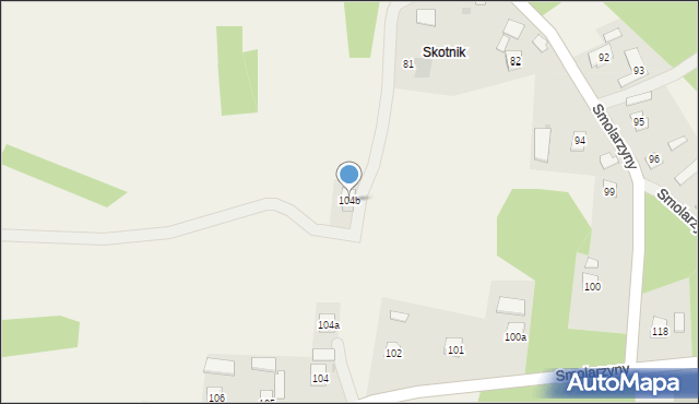 Smolarzyny, Smolarzyny, 104b, mapa Smolarzyny