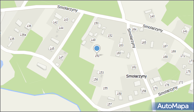 Smolarzyny, Smolarzyny, 151, mapa Smolarzyny