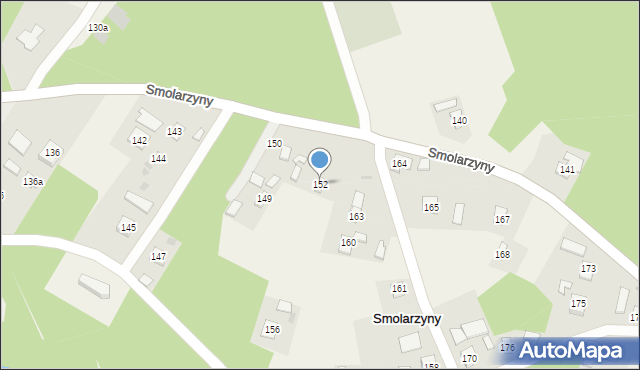 Smolarzyny, Smolarzyny, 152, mapa Smolarzyny