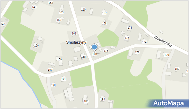 Smolarzyny, Smolarzyny, 170, mapa Smolarzyny