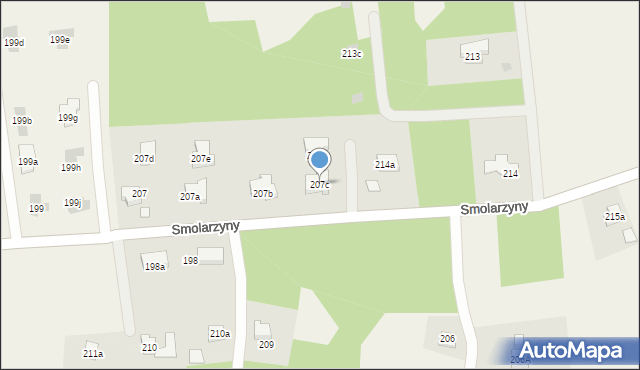 Smolarzyny, Smolarzyny, 207c, mapa Smolarzyny