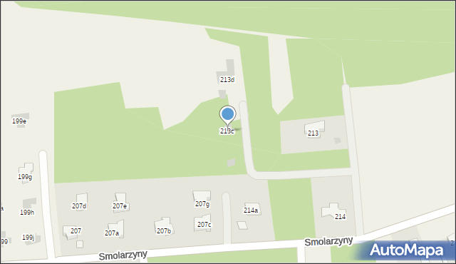 Smolarzyny, Smolarzyny, 213c, mapa Smolarzyny