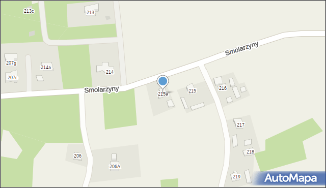 Smolarzyny, Smolarzyny, 215a, mapa Smolarzyny