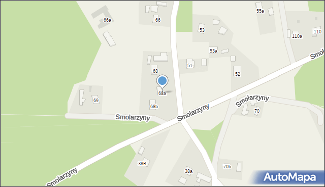 Smolarzyny, Smolarzyny, 68a, mapa Smolarzyny