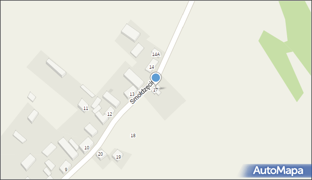 Smołdzęcino, Smołdzęcino, 17, mapa Smołdzęcino