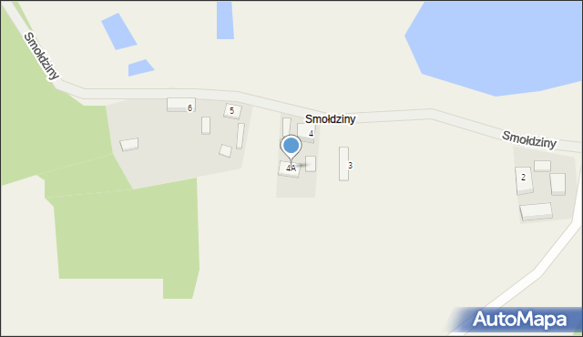 Smołdziny, Smołdziny, 4A, mapa Smołdziny