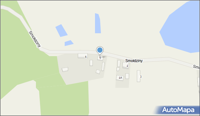 Smołdziny, Smołdziny, 5, mapa Smołdziny