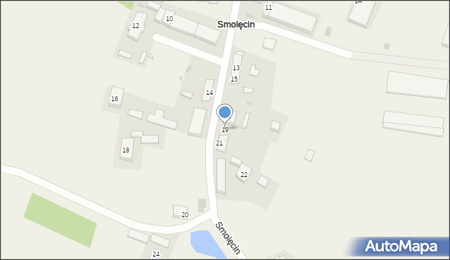 Smolęcin, Smolęcin, 19, mapa Smolęcin