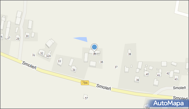Smoleń, Smoleń, 35, mapa Smoleń