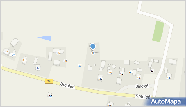 Smoleń, Smoleń, 38, mapa Smoleń