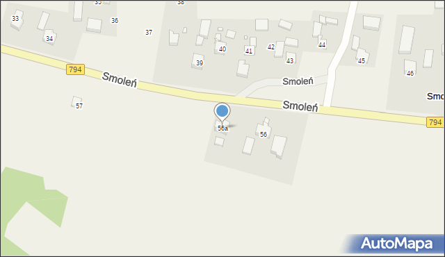 Smoleń, Smoleń, 56a, mapa Smoleń