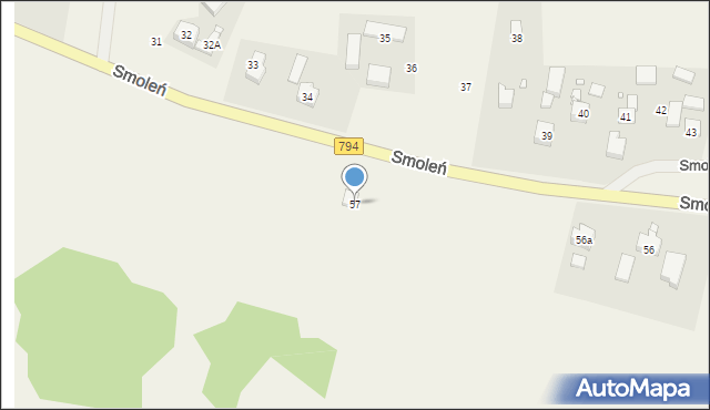 Smoleń, Smoleń, 57, mapa Smoleń