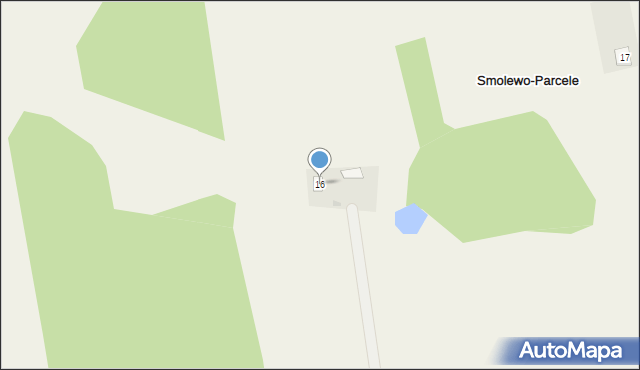 Smolewo-Parcele, Smolewo-Parcele, 16, mapa Smolewo-Parcele