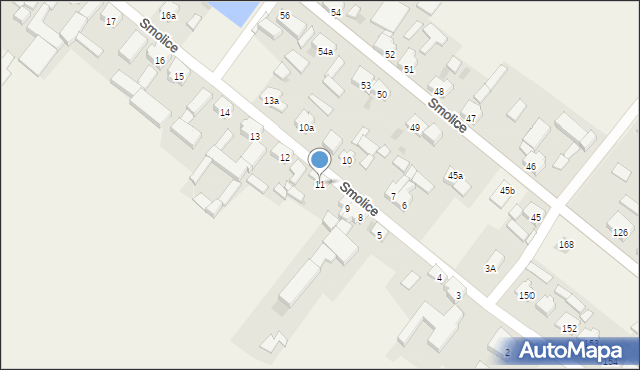 Smolice, Smolice, 11, mapa Smolice