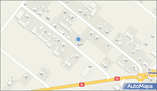 Smolice, Smolice, 33, mapa Smolice