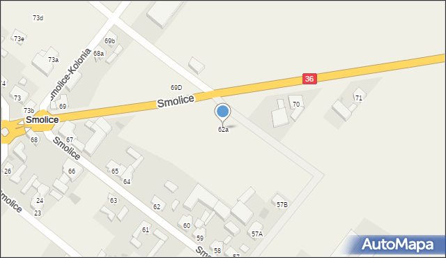 Smolice, Smolice, 62a, mapa Smolice