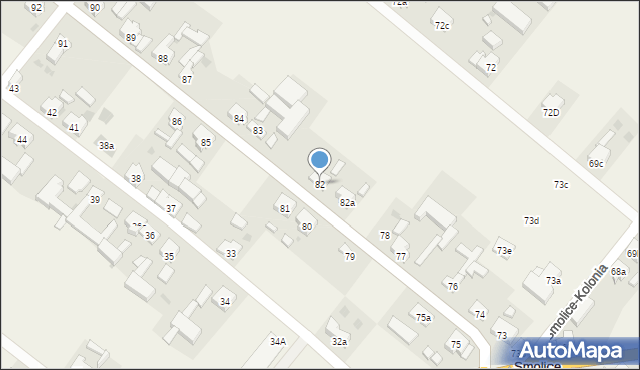 Smolice, Smolice, 82, mapa Smolice