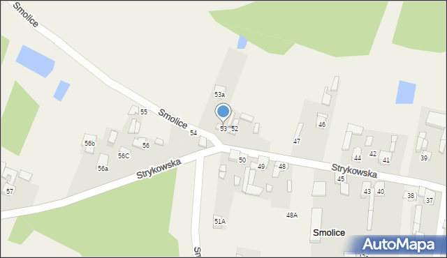 Smolice, Smolice, 53, mapa Smolice