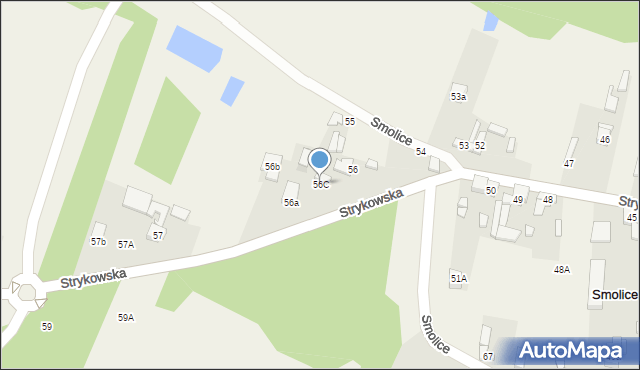 Smolice, Smolice, 56C, mapa Smolice