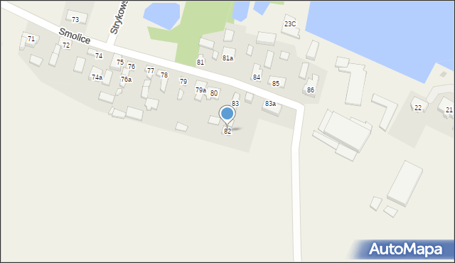 Smolice, Smolice, 82, mapa Smolice