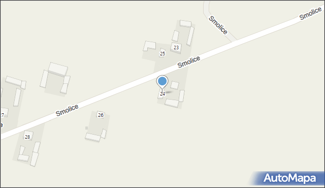 Smolice, Smolice, 24, mapa Smolice