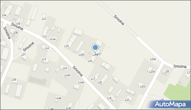 Smolna, Smolna, 116a, mapa Smolna