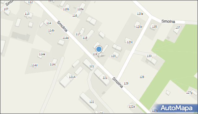 Smolna, Smolna, 119a, mapa Smolna