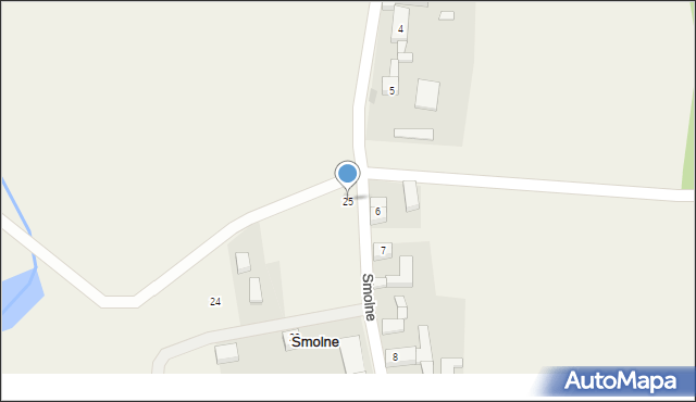 Smolne, Smolne, 25, mapa Smolne