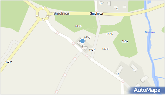 Smolnica, Smolnica, 1, mapa Smolnica