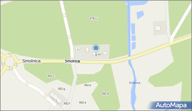 Smolnica, Smolnica, 6, mapa Smolnica