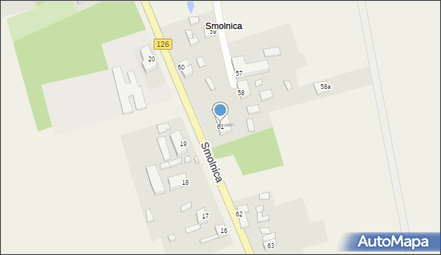 Smolnica, Smolnica, 61, mapa Smolnica