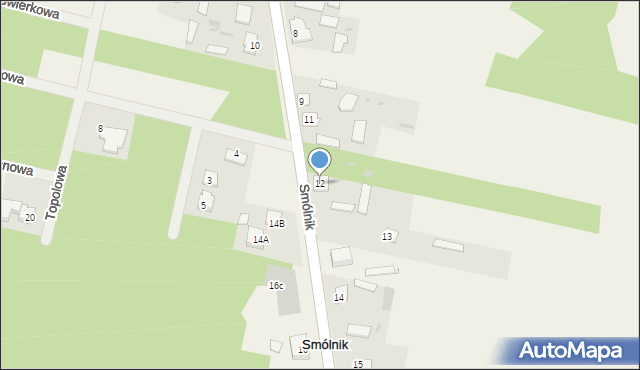 Smólnik, Smólnik, 12, mapa Smólnik