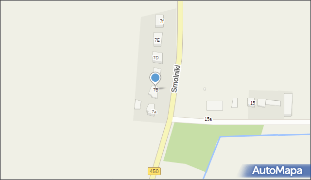 Smolniki, Smolniki, 7B, mapa Smolniki